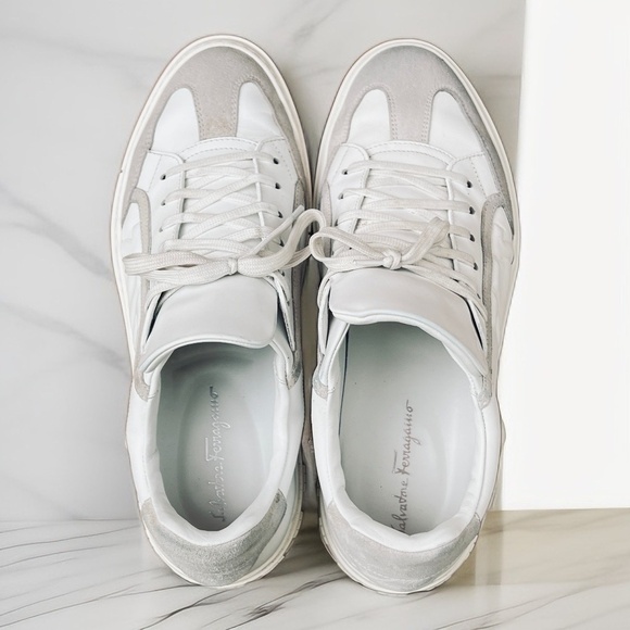 Ferragamo Gancini leather sneakers - Picture 3 of 10